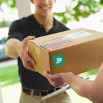 evening package delivery doorman